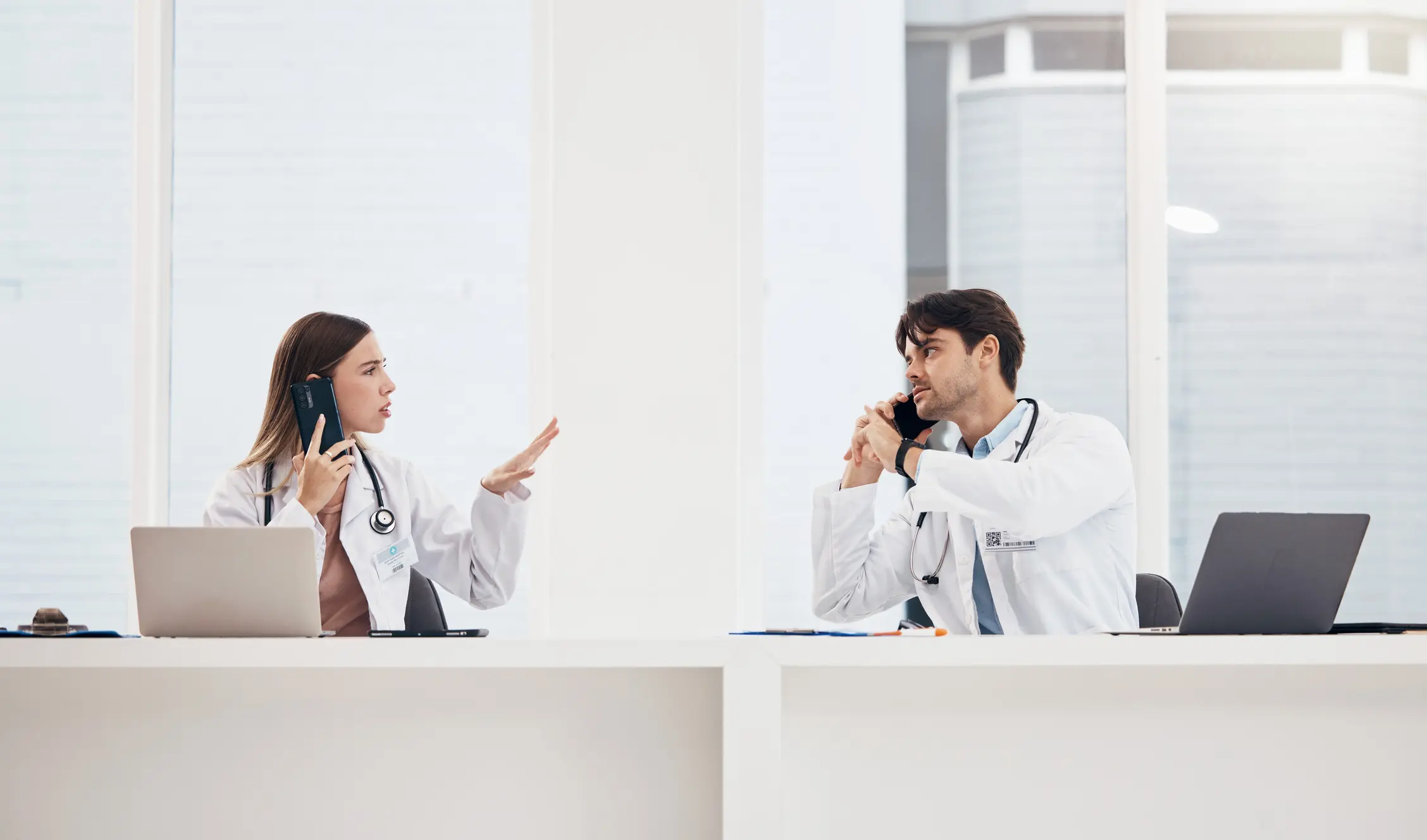 Two doctors in consultation